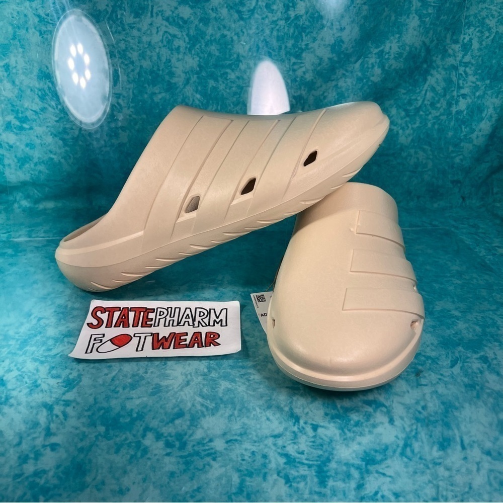 Adidas Adicane Clog Men’s Foam Low Top Beige Slide Shoes Removable Insole